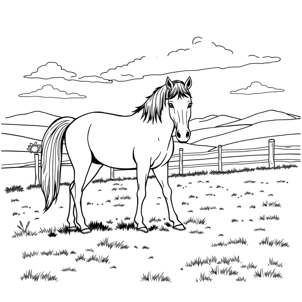 Animal coloring page preview