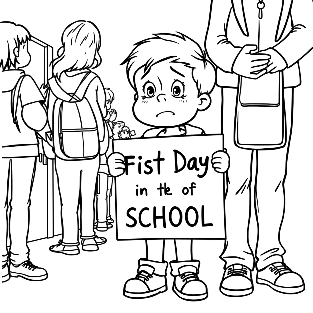 Back To School coloring page preview