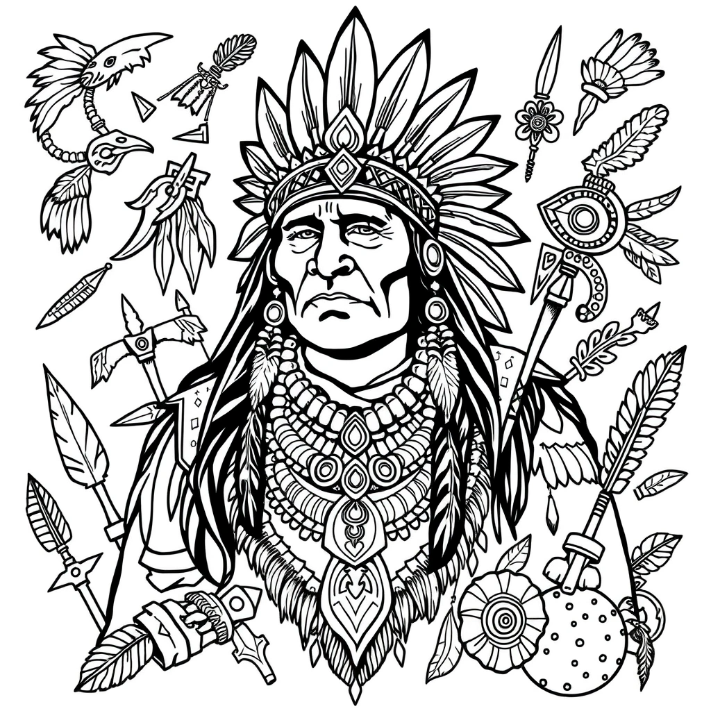 Chiefs coloring page preview