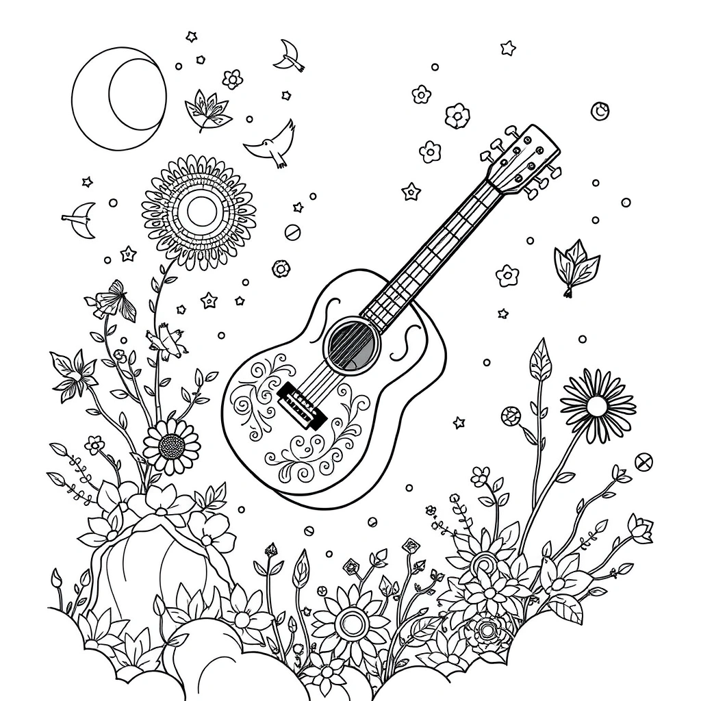 Coco coloring page preview