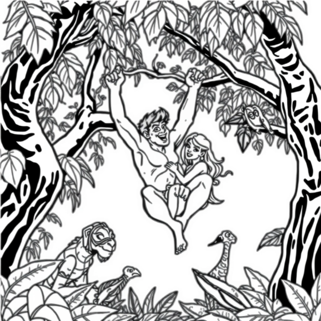 Disney coloring page preview