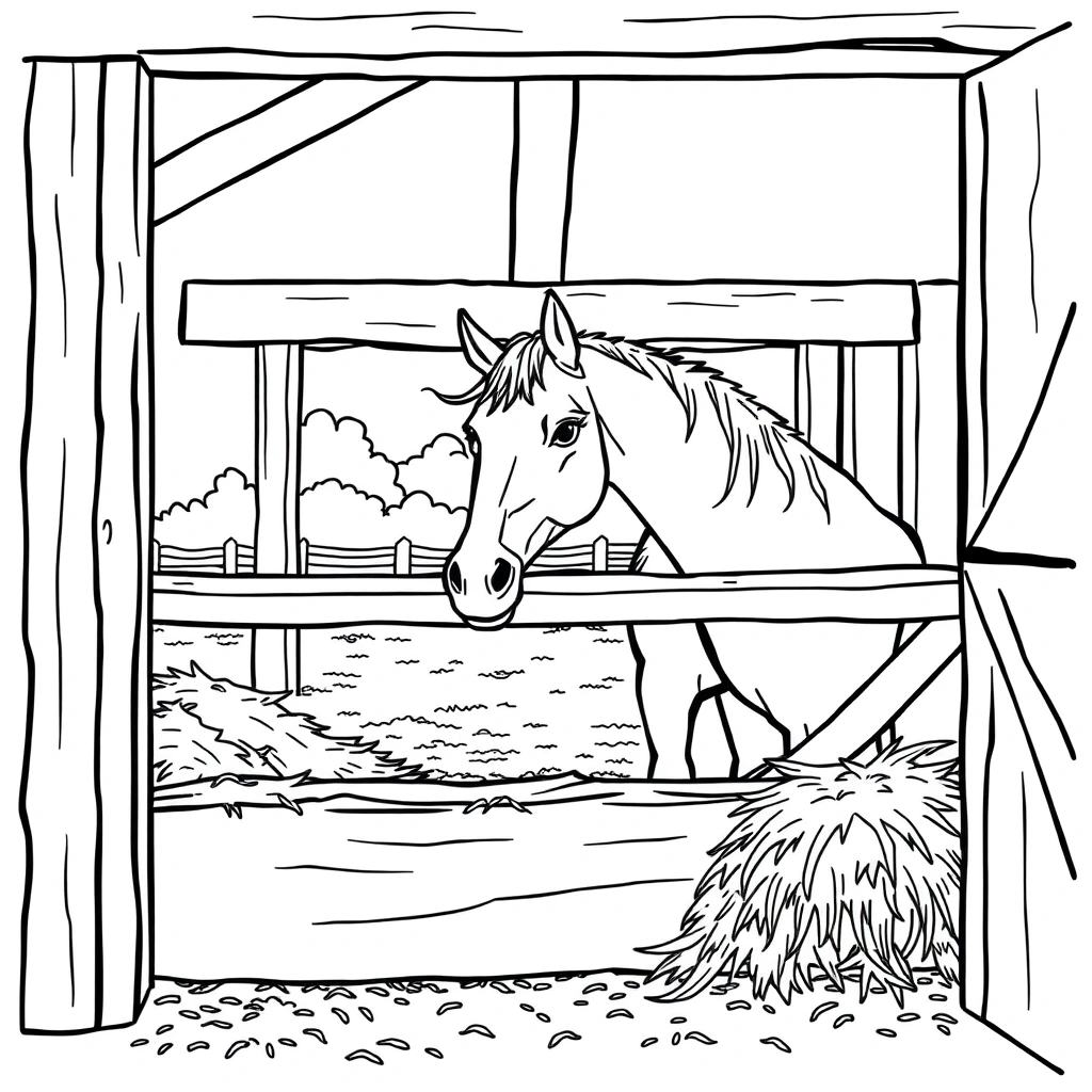 Farm Animal coloring page preview