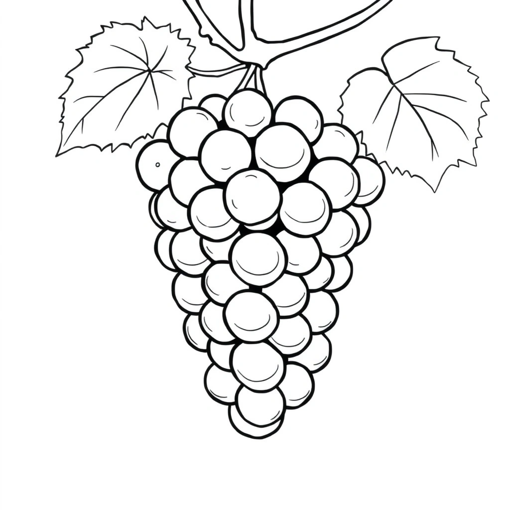 Fruit coloring page preview