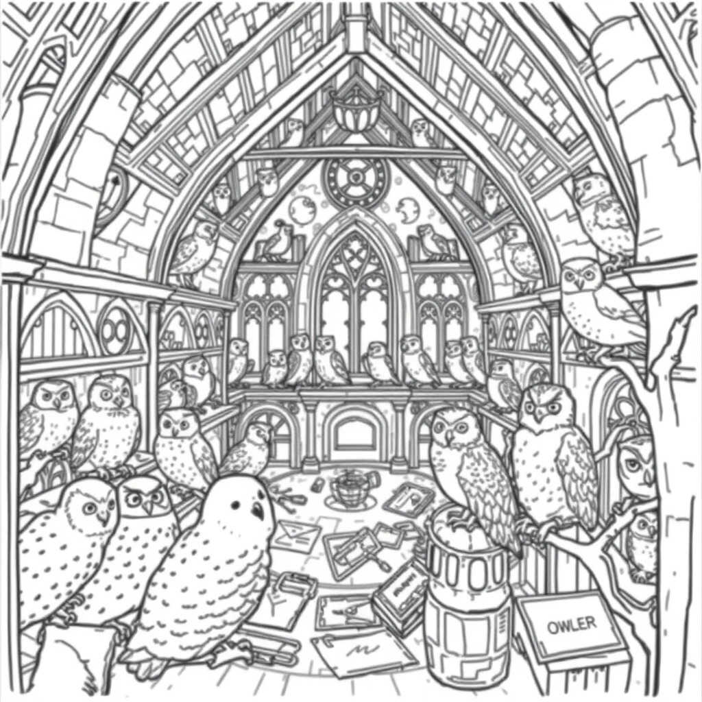 Harry Potter coloring page preview