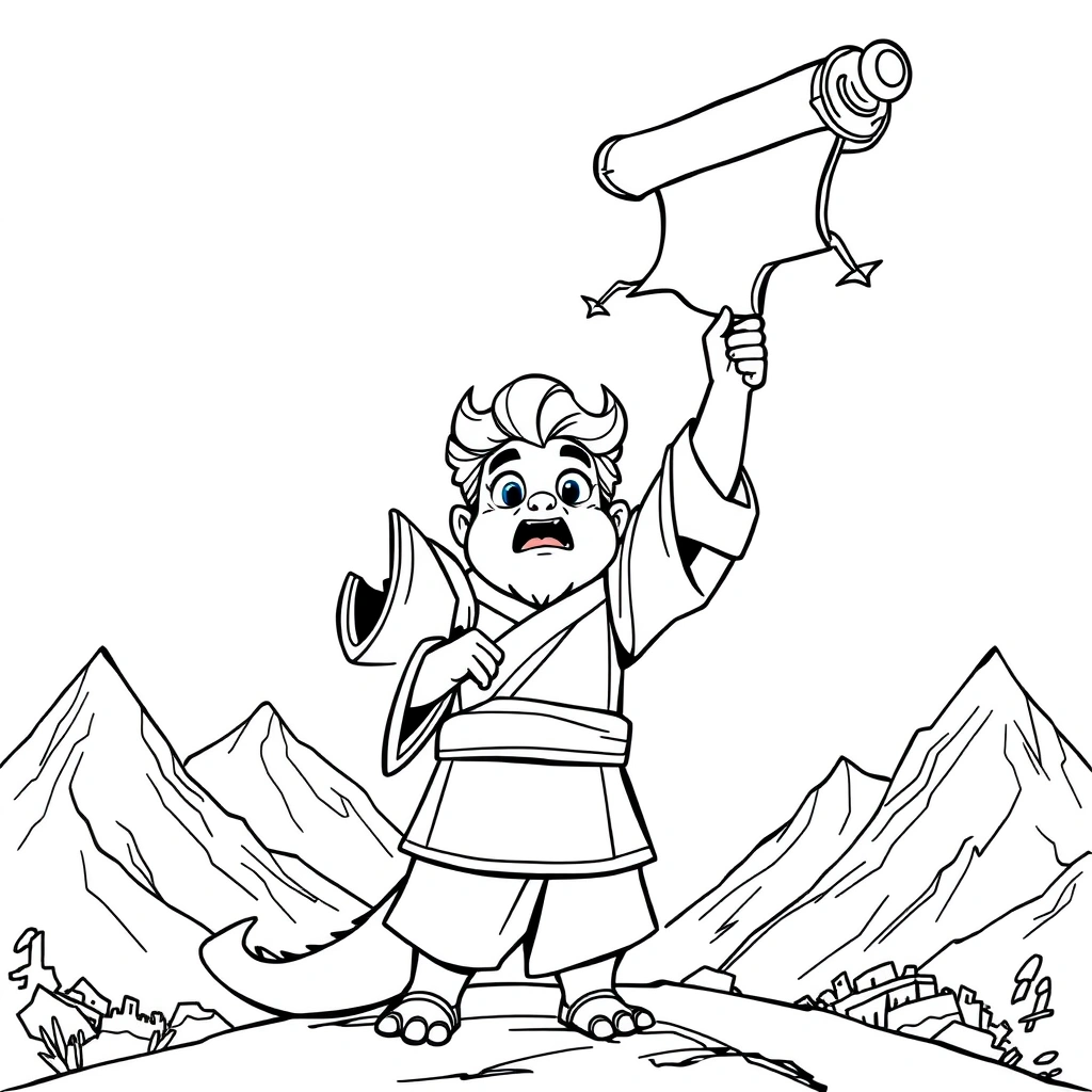 Kung Fu Panda coloring page preview