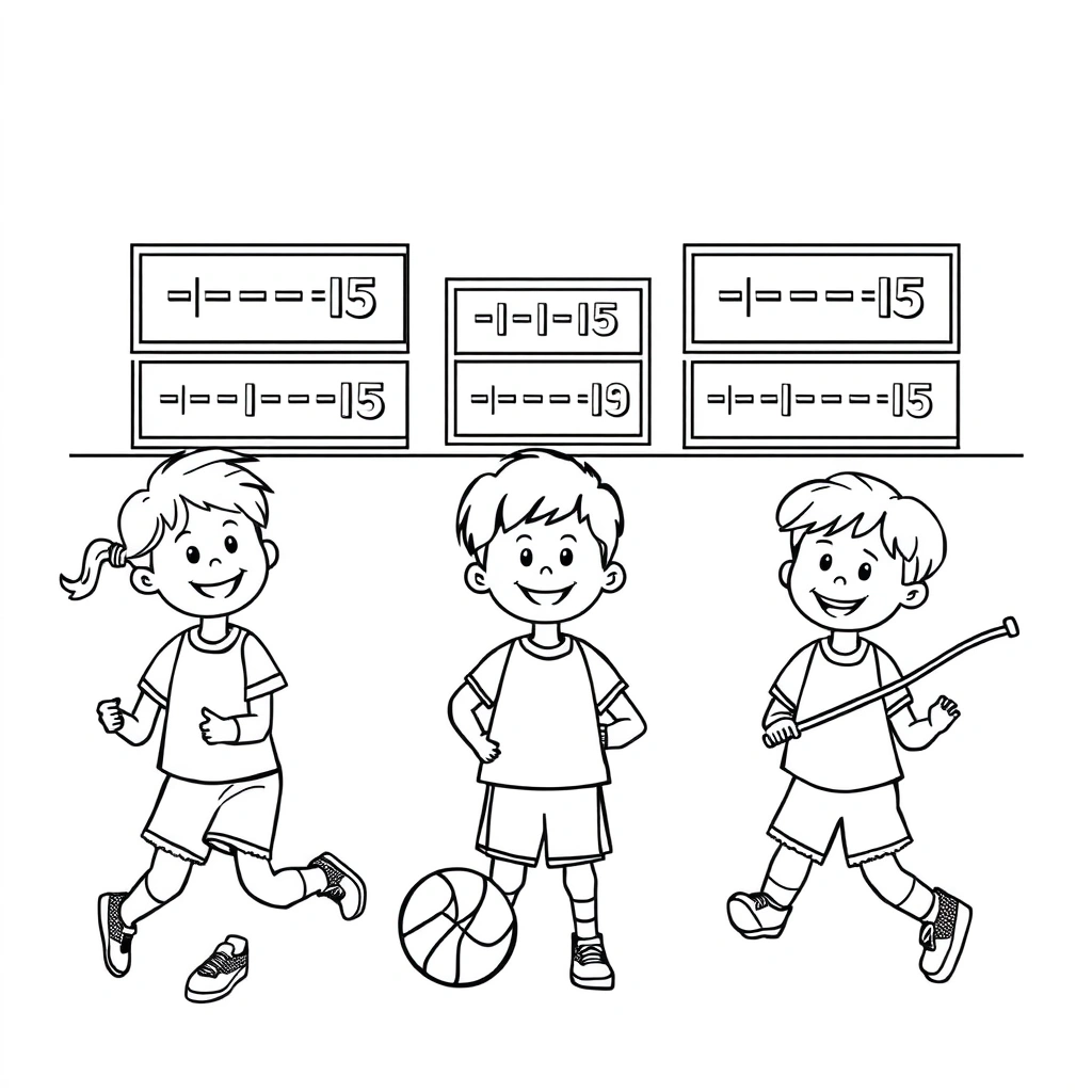 Math coloring page preview