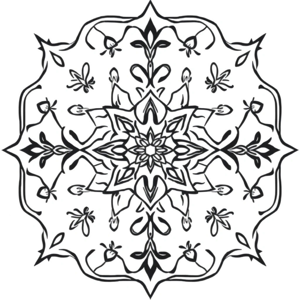 Ornament coloring page preview