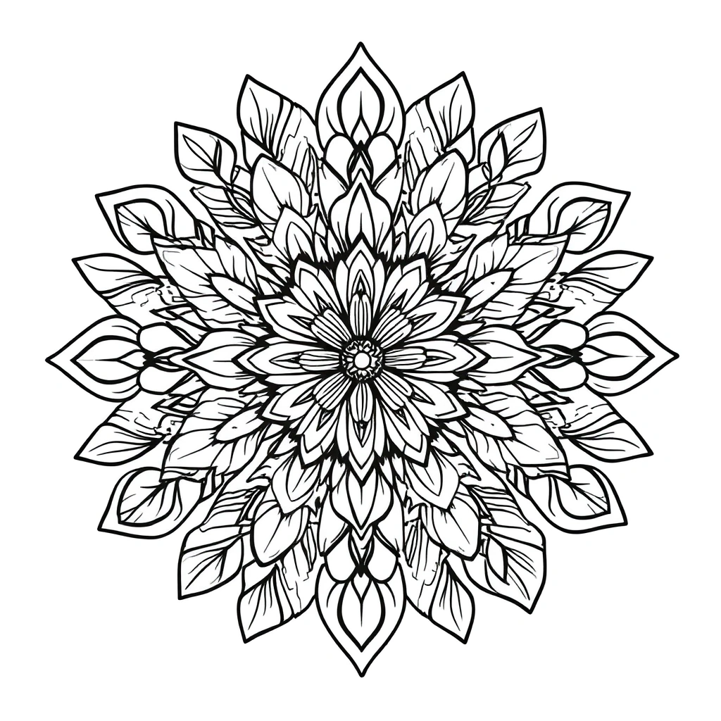 Plant coloring page preview