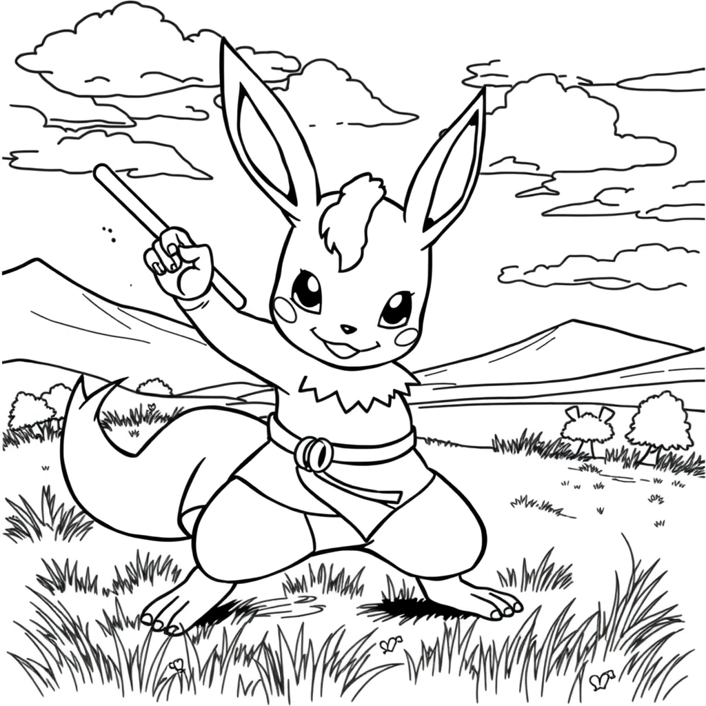 Pokemon coloring page preview