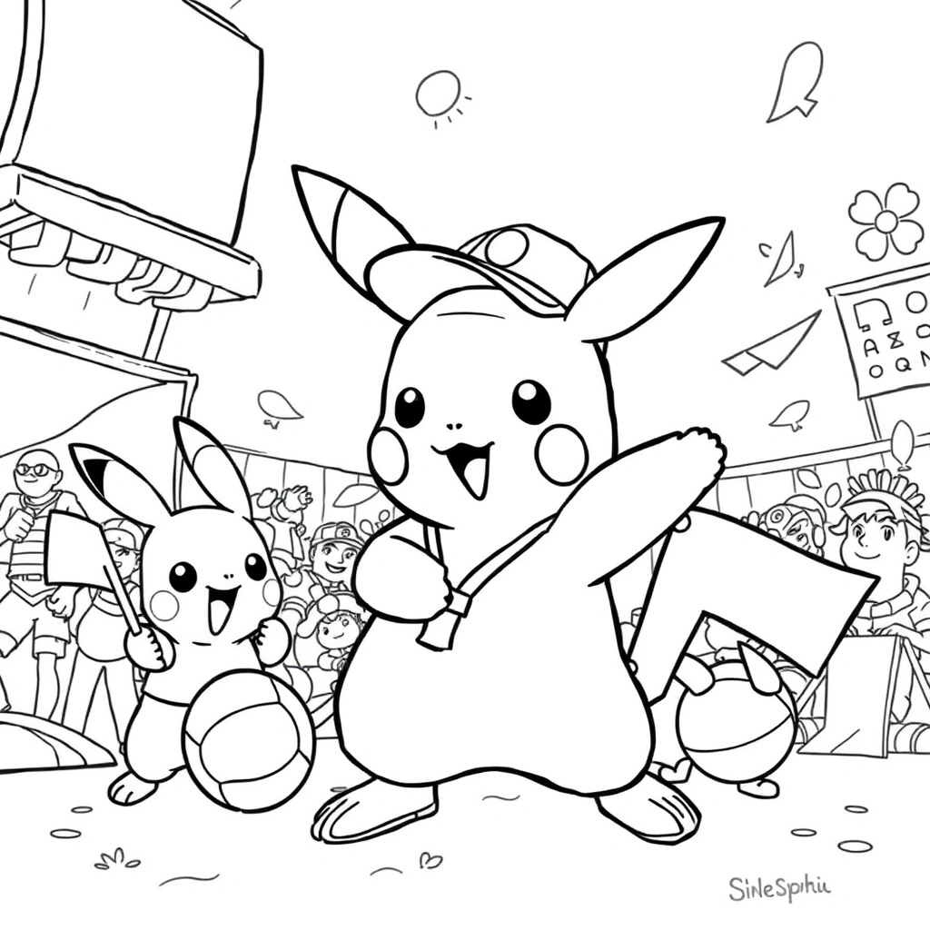 Sanrio coloring page preview