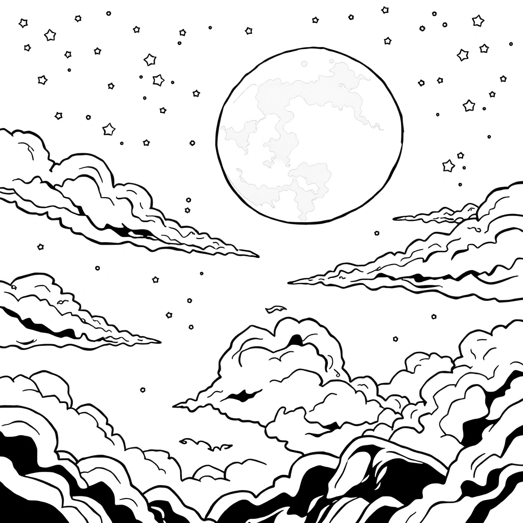 Shadow coloring page preview