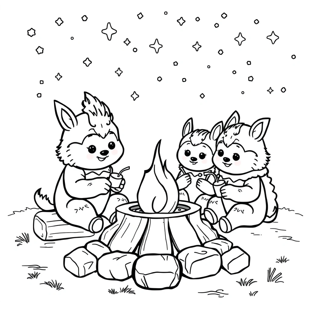 Sprunki coloring page preview