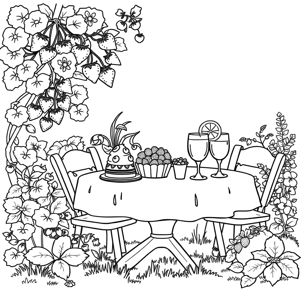 Strawberry Shortcake coloring page preview