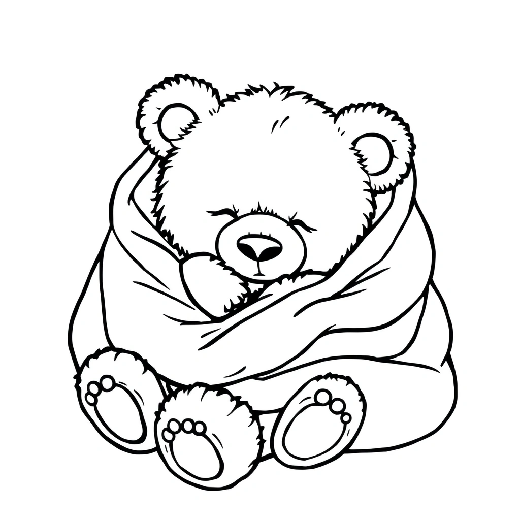 Teddy Bear coloring page preview