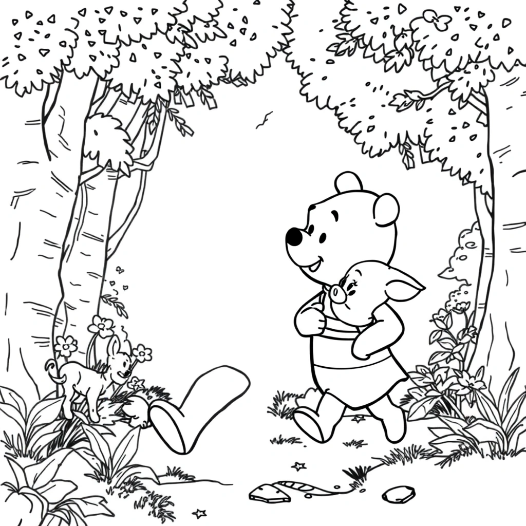 Winnie The Pooh coloring page preview